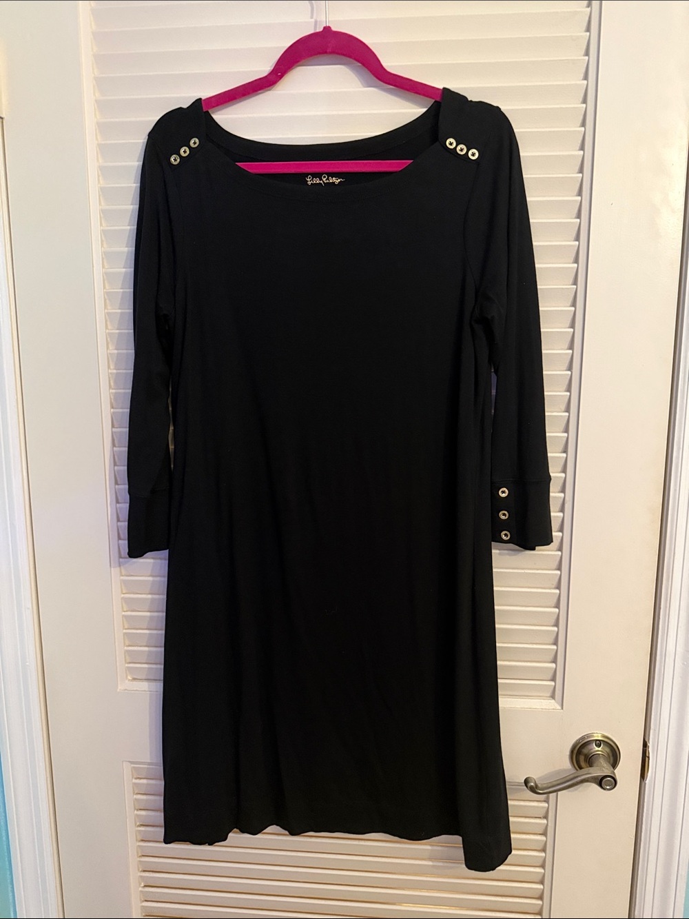 Lilly Pulitzer Sophie UPF50 Black Dress Size Large